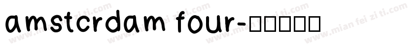 amstcrdam four字体转换